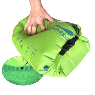 Abbildung von Scrubba Wash Bag Tragbare Waschmaschine leichte manuelle für Reisen, Camping, Wäsche, Babykleidung Reiseutensilien, Geschenke verwenden Sie Waschmittel, Reisewäsche 150 Gramm