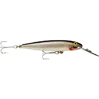 Abbildung von Rapala Countdown Magnum Angelköder Angelzubehör mit Abachiholz Konstruktion Salzwasser Spinnköder Lauftiefe 3.9 4.5m Fischköder 11cm, 24g Hergestellt in Estland Silver