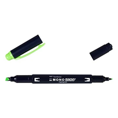 Abbildung von Tombow WA TC92 Textmarker MONO edge mit Keil und Rundspitze green, 180 x 10 2 cm