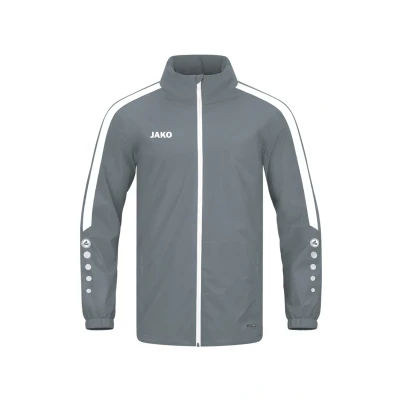 Abbildung von JAKO Fussball Teamsport Allwetter Power Allwette Trainingsjacke, Herren, Größe: XXL, Grauweiss