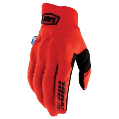 Abbildung von 100% Cognito Smart Shock Gloves rot schwarz M