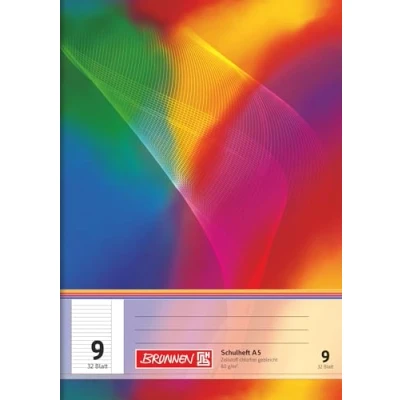 Abbildung von Brunnen 104530902 Schulheft A5 (32 Blatt, liniert, mit Rand, Lineatur 9)