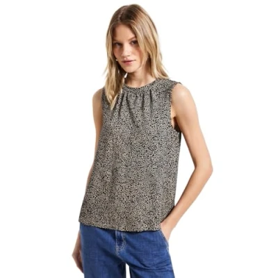 Abbildung von Street One MIT Leomuster Top, Damen, Größe: 42, Beige