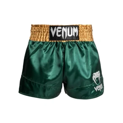 Abbildung von Venum, Classic Muay Thai Shorts, Herren, S, Grün/Gold/Weiß