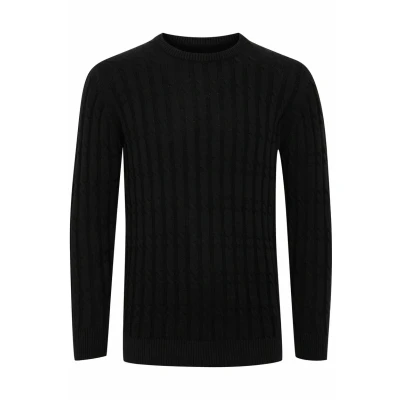 Abbildung von Indicode Jeans Idpauletta Strickpullover, Herren, Größe: XXL, Black