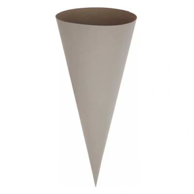 Abbildung von CREATIV DISCOUNT Schultüten Rohling rund geklebt, 70 cm, Grau