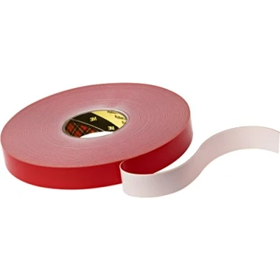 Abbildung von 3M VHB Klebebänder, 4912 F, 12 mm x 16,5 m, 2 mm, Weiß, Schutzabdeckung: Folie (6 er Pack)
