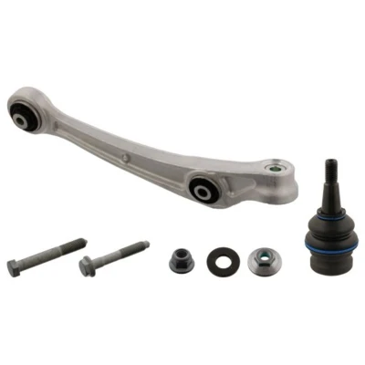 Abbildung von FEBI BILSTEIN 40412 Querlenker mit Anbaumaterial Lager, Trag /Führungsgelenk Vorderachse rechts, unten, vorne Aluminium kfzteile,