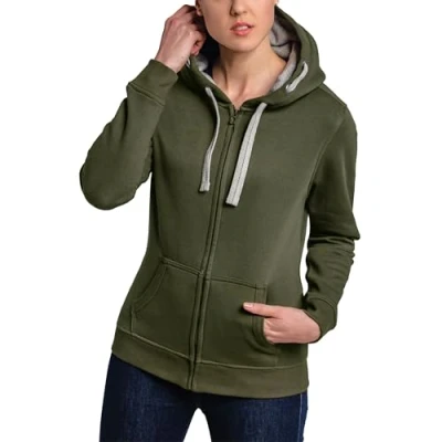 Abbildung von HRM Damen Jacket F Hoodie, Olive, XL EU