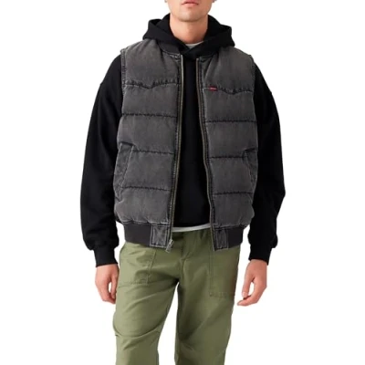 Abbildung von Levi&#039;s Western Super PUFF VEST Weste, Herren, Größe: XL, Eclipse