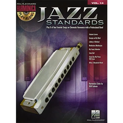 Abbildung von Harmonica Play Along Jazz Standards Volume 14 Book And CD: Noten, CD, Sammelband, für Harmonika (Hal Leonard along, Band ... (Chromatic Harmonica)