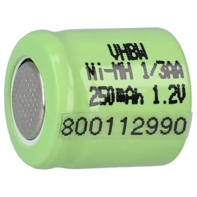 Abbildung von vhbw Akku Ersatz für 1/3AA Modellbau (250mAh, 1,2V, NiMH, Grün)
