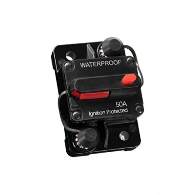 Abbildung von Mottdam Schutzschalter 50 300A,Leitungsschutzschalter AMP Reset Sicherung 12 48V DC Auto Boot Leistungsschalter(50A)