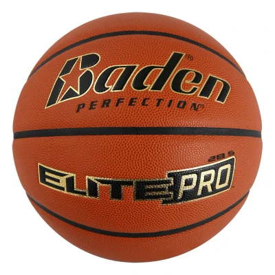 Abbildung von Baden Elite Pro NFHS Basketball Indoor Spielball mit Mikrofaser Material offizieller High School Basketball, Orange, 7