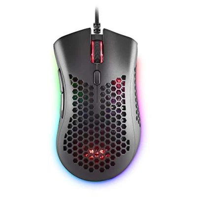Abbildung von Mars Gaming MMEX Schwarz, RGB Maus, 32K DPI, Feather Kabel, HUANO Schalter