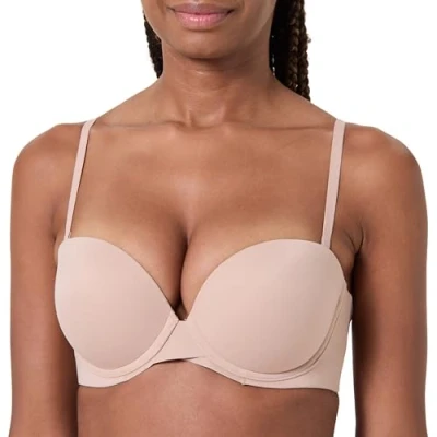 Abbildung von Calvin Klein Underwear Strapless Perfectly FIT trägerloser/variabler BH, Damen, Größe: 85E, Cedar