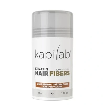 Abbildung von Kapilab Streuhaar Hellbraun, Premium Haarpuder zur Haarverdichtung Haarfasern für Dünner Werdenes Haar Keratin Haarpulver Mehr Volumen Hair Fibers Männer und Frauen 12.5 gramm