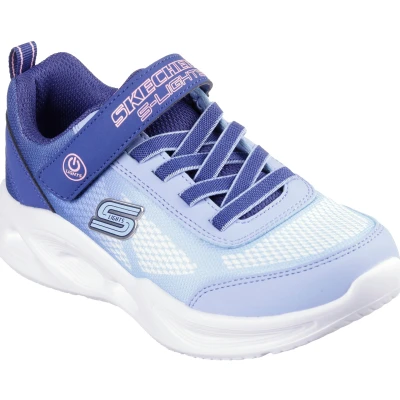 Abbildung von Skechers Light UP SOLA GLOW Sneaker low für Kinder, Größe: 35, Navy/light blue Schuhe