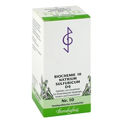 Abbildung von Biochemie 10 Natrium sulfuricum D6 Tabletten Bombastus
