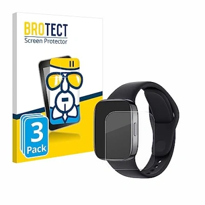 Abbildung von BROTECT Schutzglas für Xiaomi Redmi Watch 3 (3 Stück) Schutzfolie Panzer Folie Glas [Extrem Kratzfest 9H, Anti Fingerprint, Ultra Transparent]
