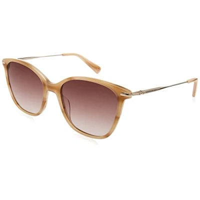 Abbildung von LONGCHAMP Damen LO660S Sonnenbrille, Marble Beige, 54