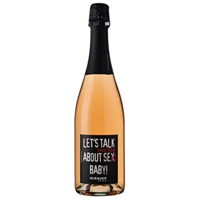 Abbildung von Emil Bauer Pinot Noir Rosé Sekt &quot;Let&#039;s talk about Se(x)kt Baby!&quot; Trockener aus der Pfalz (1 x 0.75l)