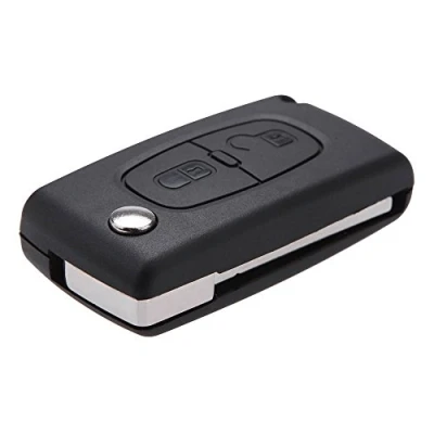 Abbildung von 2 Tasten Gehäuse für Fernbedienung Peugeot 206 107 207 307 407 Citroen C2 C3 C4 C5 C6