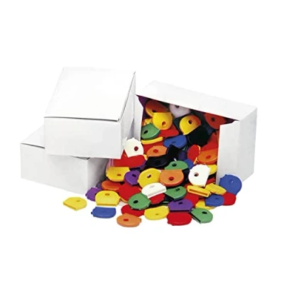 Abbildung von WEDO 262812599 Schlüsselkappen rund 2,5 x 2,0 cm mehrere Farben 100 Stück