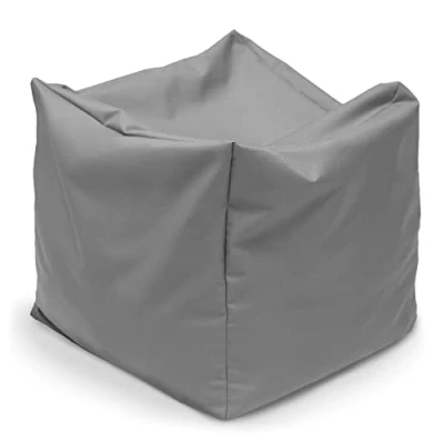 Abbildung von Amilian Pouf Sitzsack Bodenkissen Sitzhocker Hocker Fußhocker: 35x35x35 cm (Sitz Sitzkissen oder als Gaming Bodenkissen), Fußablage