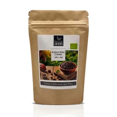 Abbildung von Bio Kakao Nibs Edelkakao &quot;Criollo&quot; Rohkostqualität (400g)