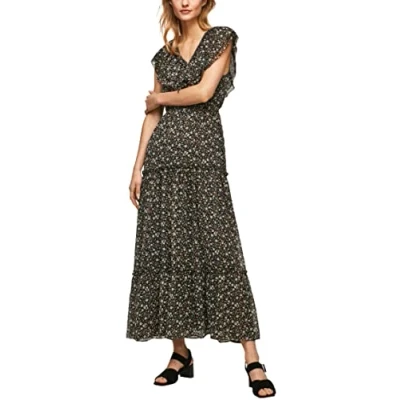 Abbildung von Pepe Jeans AROA Maxikleid, Damen, Größe: Large, Multicoloured