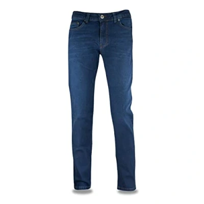 Abbildung von JEEL Herren Jeans Regular Fit Straight Cut Stretch Hose Basic Washed Blau (404 03) 30W / 34L