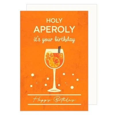 Abbildung von Edition Seidel Premium Geburtstagskarte mit Umschlag. Glückwunschkarte Grußkarte Karte Spruch Geburtstag Happy Birthday Mann Frau Holy Aperoly (G3667 SW024)
