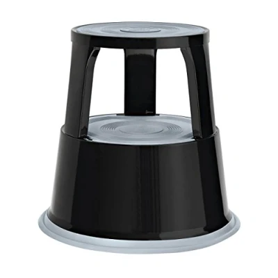 Abbildung von Wedo 212101 Rollhocker Metall, TÜV und GS geprüft, Höhe 43 cm, Tragkraft 150 kg, schwarz