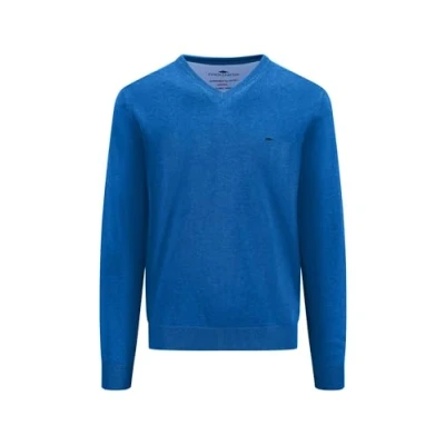 Abbildung von FYNCH HATTON Strickpullover mit Logo auf der Brust
