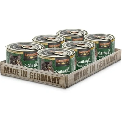 Abbildung von LEONARDO Katzen Nassfutter Superior Selection, Truthahn mit Forelle &amp; Cranberries, 6x200g Dose, für ausgewachsene Katzen, getreidefrei, ohne Zucker, Made in Germany