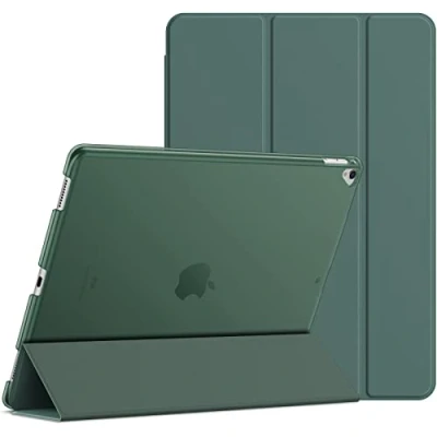 Abbildung von JETech Hülle für iPad Pro 12,9 (1. und 2. Generation, Modell 2015 2017), Schutzhülle mit Auto Schlaf/Wachen (Neblig Blau)