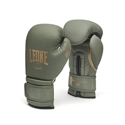 Abbildung von LEONE 1947, Boxhandschuhe Military Edition, Unisex Erwachsene, Grün, 12 OZ, GN059G