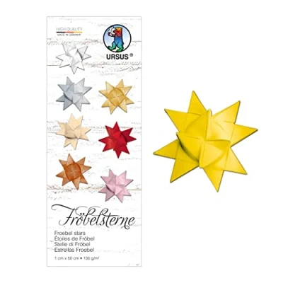 Abbildung von Ludwig Bähr Faltstreifen Fröbelsterne 130g/qm 1x50cm VE=100 Stück sonn