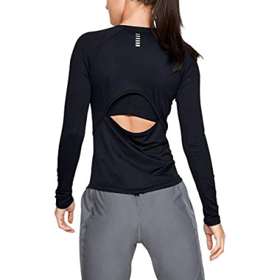 Abbildung von Under Armour Damen Langarmshirt UA Qualifier, Schwarz, SM, 1326505 001
