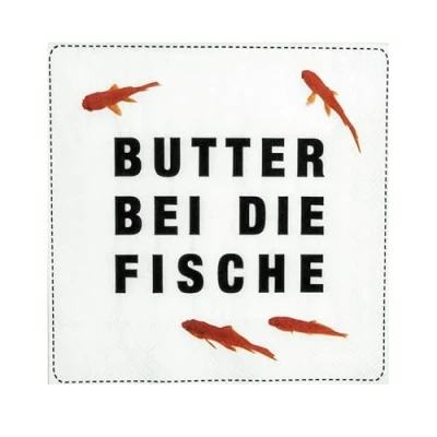Abbildung von Räder Cocktailservietten Butter bei die Fische