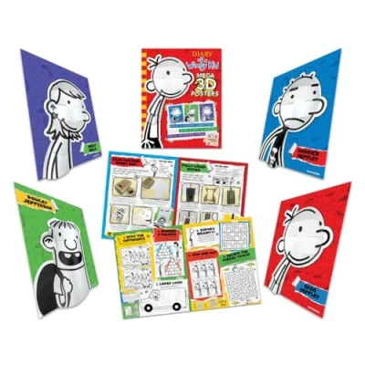 Abbildung von Diary of a Wimpy Kid: Pop Heads 3D Crafts (Scan the QR code to see how create your own wall art!)