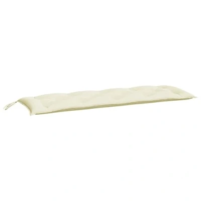 Abbildung von vidaXL Gartenbankauflage, Bankauflage Sitzkissen Outdoor, Polsterauflage Auflage für Gartenbank, Bankpolster Bankkissen, Cremeweiß 150x50x7cm Oxford Gewebe