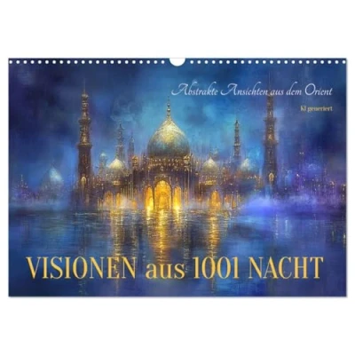 Abbildung von Visionen aus 1001 Nacht (Wandkalender 2025 DIN A3 quer), CALVENDO Monatskalender