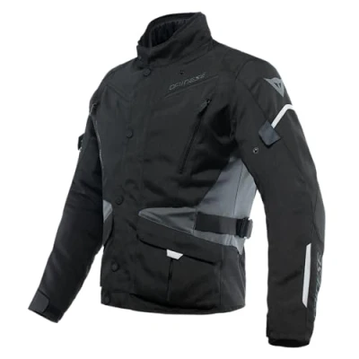 Abbildung von Dainese Tempest 3 D Dry, Herren Motorrad Tourenjacke, Wasserdichte Jacke, Herausnehmbares Thermofutter, Schulter Und Ellbogenprotektoren, Schwarz/Schwarz/Ebony, 46
