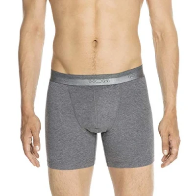 Abbildung von HOM Herren Lang Ho1 Boxershorts, Grau, S EU