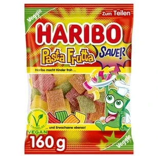 Abbildung von HARIBO Pasta Frutta sauer veggie, 16er Pack (16 x 160g)