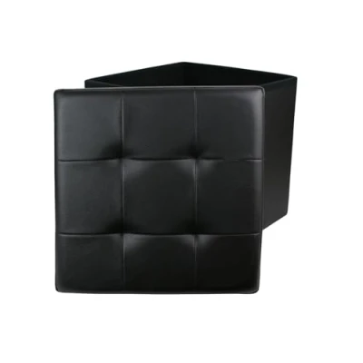 Abbildung von HOME DECO FACTORY The Puff, Schwarz, One Size