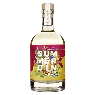 Abbildung von Wajos Indian Summer Gin 42% vol. 500ml mit ausgewählten Botanicals, perfekt als Herbst Cocktail &amp; Tonic oder Geschenk