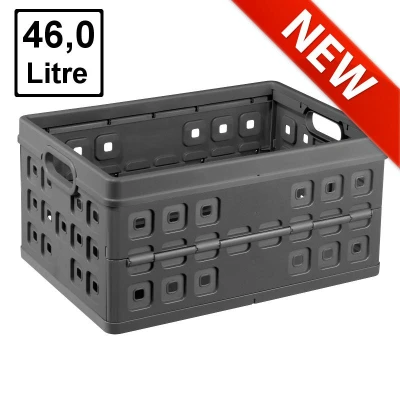 Abbildung von SUNWARE Square Klappbox 46 Liter 540x380x265mm anthrazit